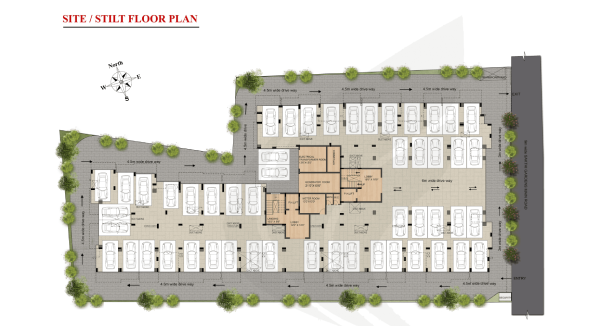 floorplans of DRA Trinity Site plan