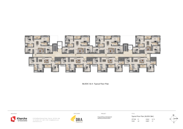 DRA Clover – Selaiyur. Floor plans