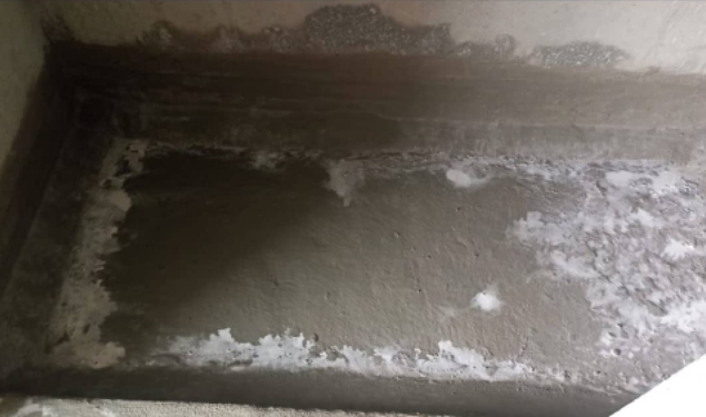 DRA Astra construction update on 29-08-2026 showing 4F - Toilet Waterproofing View in Flats in Madhavaram - Chennai.