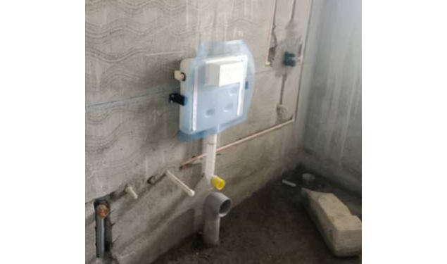 An image of Plumbing Works 2nd Floor showing construction status of DRA Polaris residential Apartments in Madhavaram, Chennai as on 29th August 2026