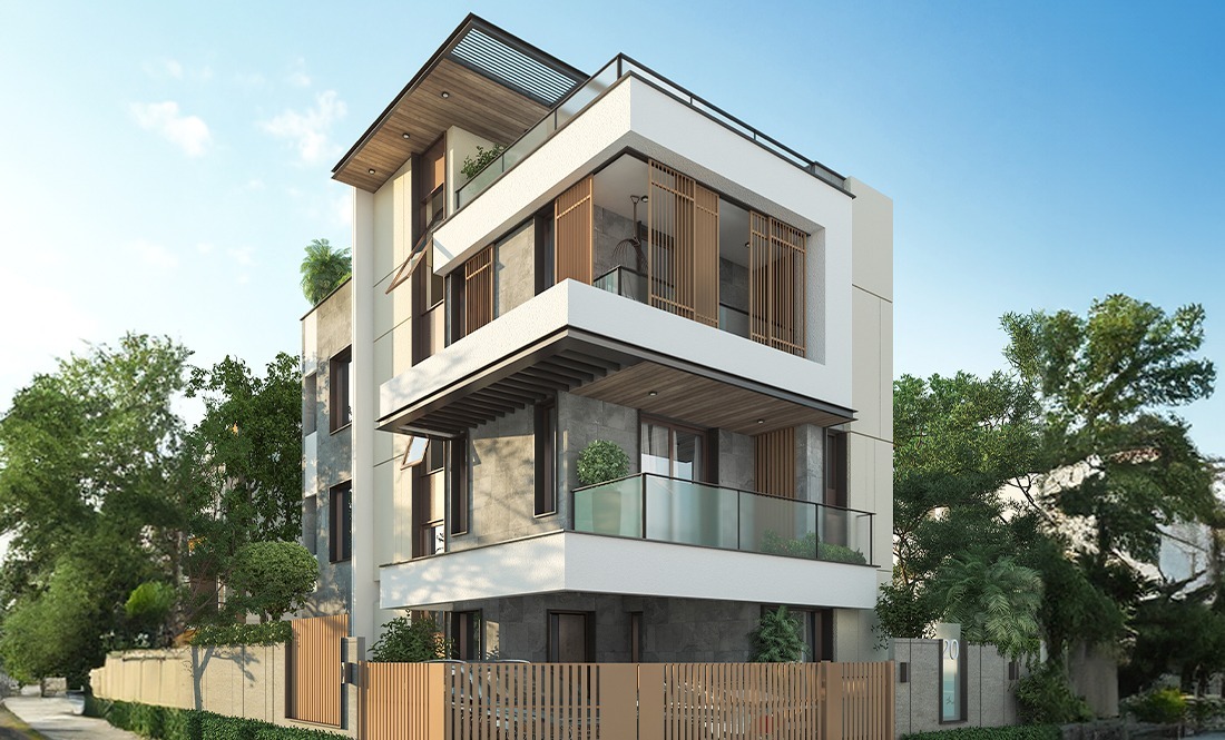 front-elevation-of-dra-inara-properties-in-navalur-omr-chennai