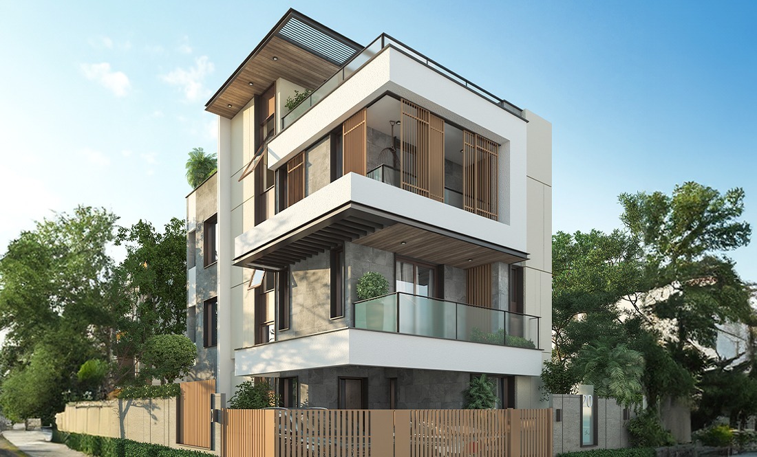 Front Elevation of DRA Inara residential property