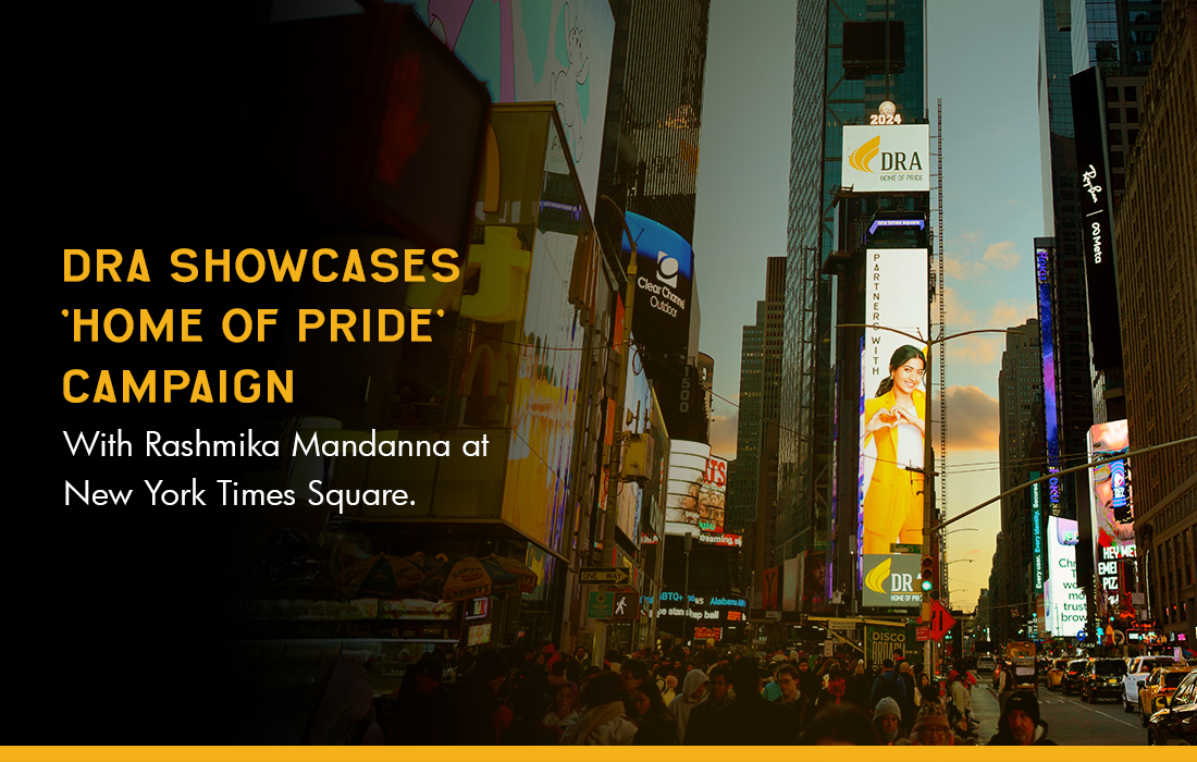 DRA Takes Home of Pride Campaign International with Rashmika Mandanna at New York Times Square